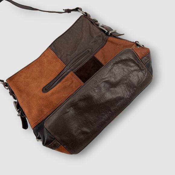 The Sak Leather Multicolor Boho Patchwork Shoulder Bag - Picture 3 of 8